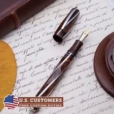 Visconti – Divina Proporzione Brown and Silver  - Fountain Pen - Nib F 18K