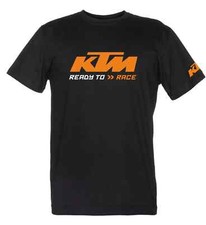 T-Shirt con Stampa KTM Maglietta Tributo Logo Personalizzata Nera Bianca Uomo
