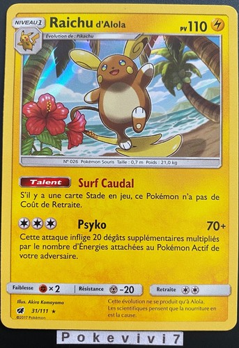 Carte pokemon raichu - carte,