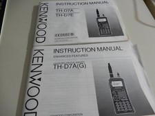 KENWOOD TH-D7A\TH-D7E MANUALE ISTRUZIONI E MANUALE FUNZIONI INCANTATE