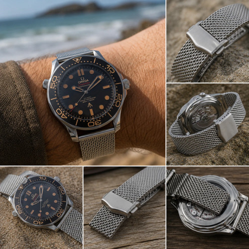 Bracciale acciaio maglia - acciaio,