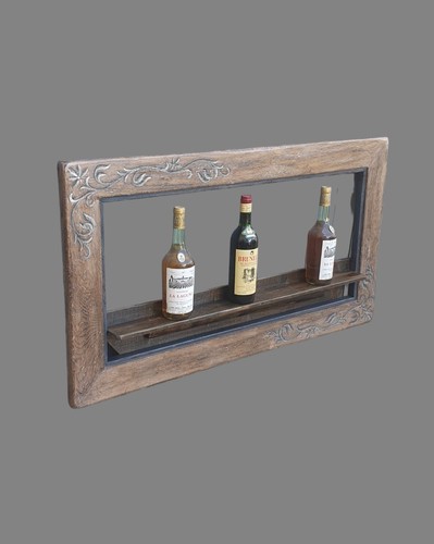 Mensola legno parete 60x110x9 - mensola,