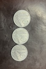 3 Monete 10 Lire Del 1956