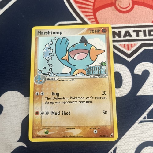 Pokemon card marshtomp crystal - pokemon,