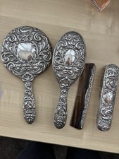 Set Pettine Pennello Argento