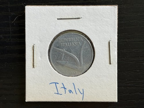 1952 italy lire - lire, coin