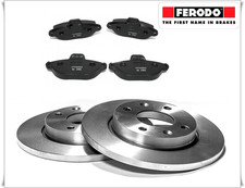 KIT FRENI ANTERIORI PASTIGLIE E DISCHI FRENO FERODO FIAT PANDA 169 1200cc 09/200