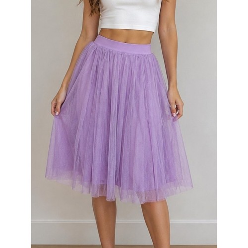Gonna midi tulle - gonna, lavanda