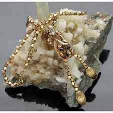 COLLANA E CIONDOLO  VINTAGE IN ORO 18 KT