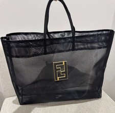Borsa Fendi Mesh Tote Bag Nera