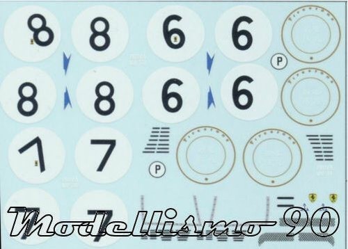 Decal ferrari 330 - 1/43,