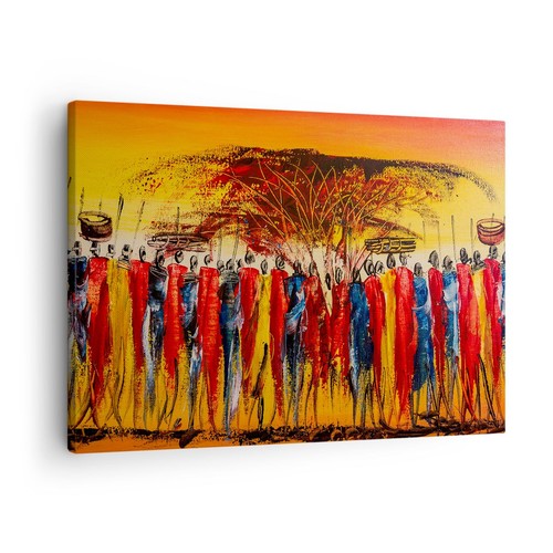 Quadro tela 70x50cm africa - su,