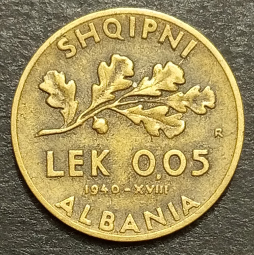 Albania lek 1940 xviii - 0,05, bb