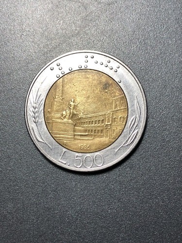 Moneta antica 500 lire anno - antica,