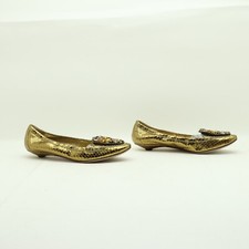 PRADA Ballerine Usate Numero EUR 38.5 (Cod.CS1814) in pelle Oro