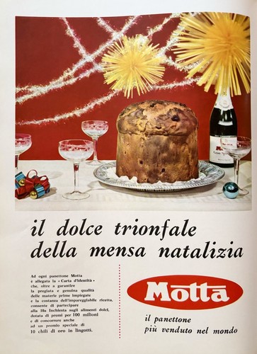 Panettone motta natale - motta, anni