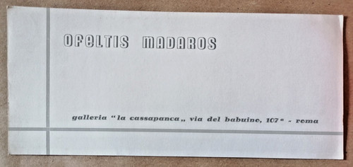 1959 invito mostra ofeltis - 1959,