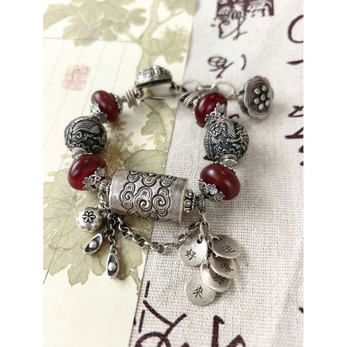 Bracciale nappa testa leone - testa,