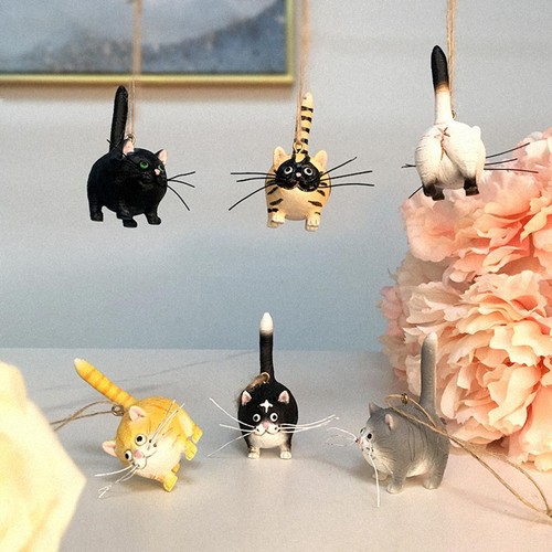 Resina cat figurine ciondolo - figurine,
