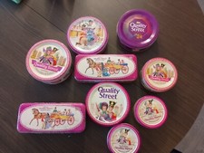 Lotto Di 9 SCATOLE DI LATTA MACKINTOSH'S QUALITY STREET VINTAGE COLLEZIONE