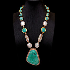 Collana con ciondolo turchese