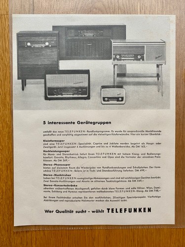 1960 telefunken radio - telefunken,