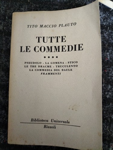 Tito maccio plauto tutte - maccio, plauto-