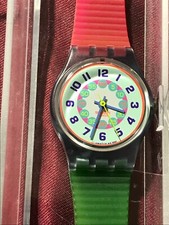 Orologio da polso SWATCH Lady TACCO ALTO (LN116)-NUOVO/NOS-Rosa/Verde/Blu-Vintage