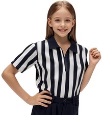Camicia Arbitro Nero e Bianco