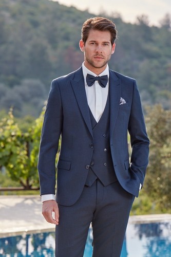 Tuta blu navy cappotto