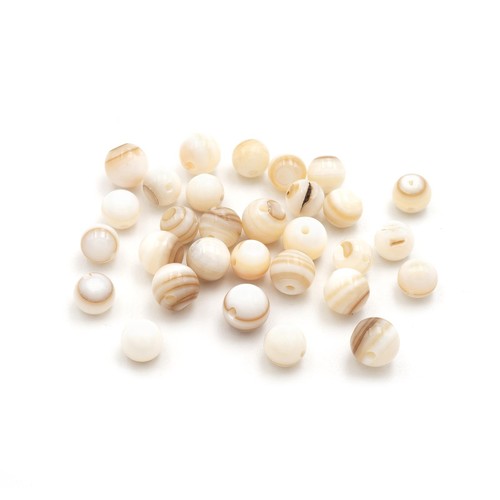 Perle conchiglia bianche 5 - di,
