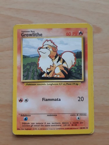 Growlithe carta pokémon - 2,