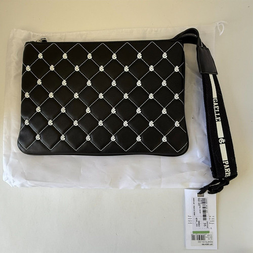 Pochette trapuntata nera - , nuova