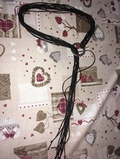 Cintura Frusta Nera Pelle 