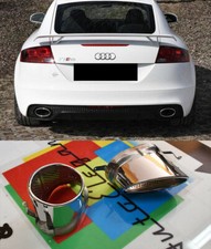 AUDI TT 8J COPPIA TERMINALI DI SCARICO OVALI ACCIAIO LOOK RSTT