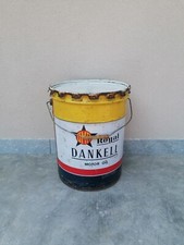 Bidone In Latta Royal Dankell Motor Oil Olio Motore Vintage Pubblicitario...