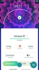 Pokemon Shiny Unown K -TRA'DE