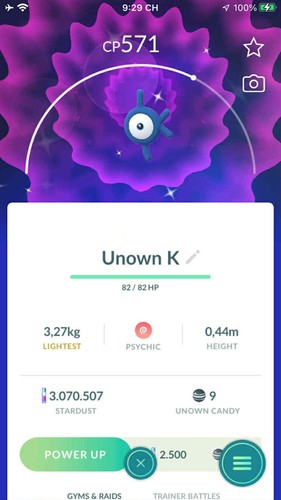 Pokemon shiny unown - pokemon, k