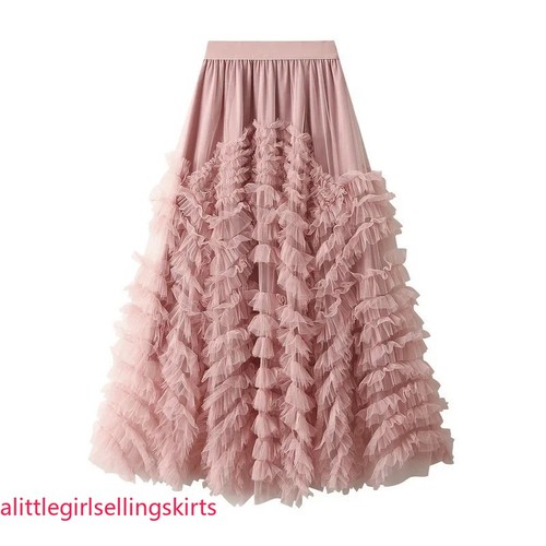Maxi gonna donna tulle - maxi, in