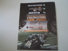 advertising Pubblicità 2000 BEN BOSTROM e MOTO DUCATI + NCR