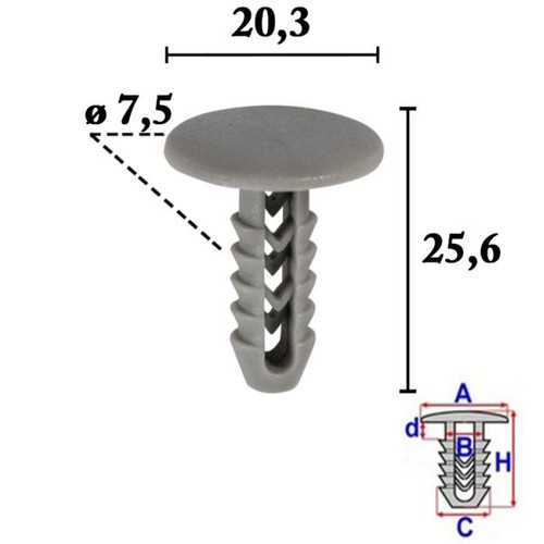 Clip per tappezzeria adatta
