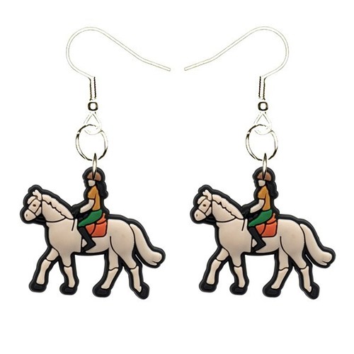 Orecchini cavaliere cavallo