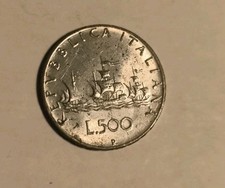 500 Lire Argento Caravelle