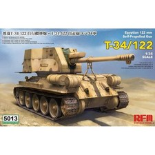 Modello Carro T-34/122 Egiziano 122 Mm Cannone Semovente |Rye Field Model|5013|