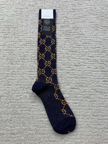 Gucci blue calf socks with - blue,