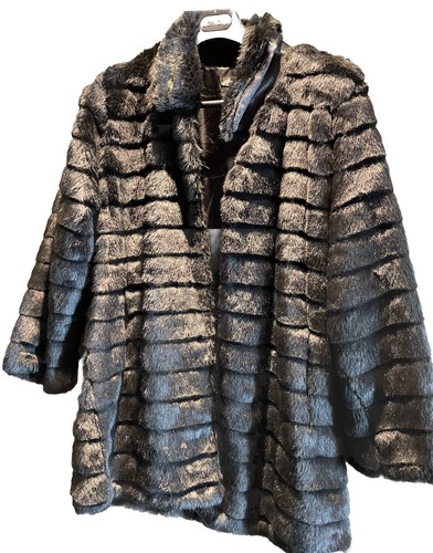 Pelliccia sintetica donna nera - pelliccia,