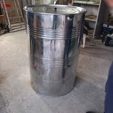 CONTENITORE OLIO  INOX 18/10 300 LT  PREDISPOSTO PER RUBINETTO