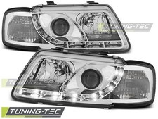 FARI ANTERIORI LED CROMO PER AUDI A3 8L 96-00 FANALI HEADLIGHTS