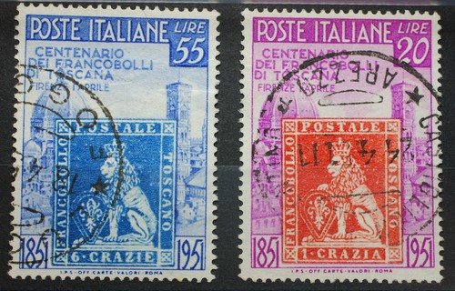 1951 italia serie - 1951, francobolli