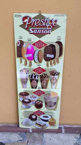 Tabella insegna gelati - tabella,
